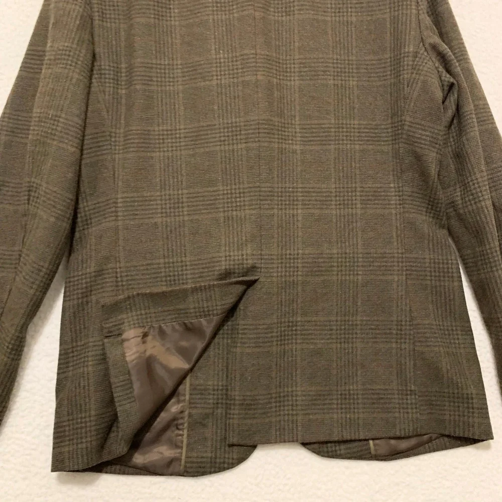 Banana Republic Tailored Fit Blazer Mens 42R Glen Plaid Sport Coat Jacket